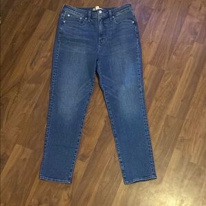 Madewell Women's Straight Leg Blue Jeans